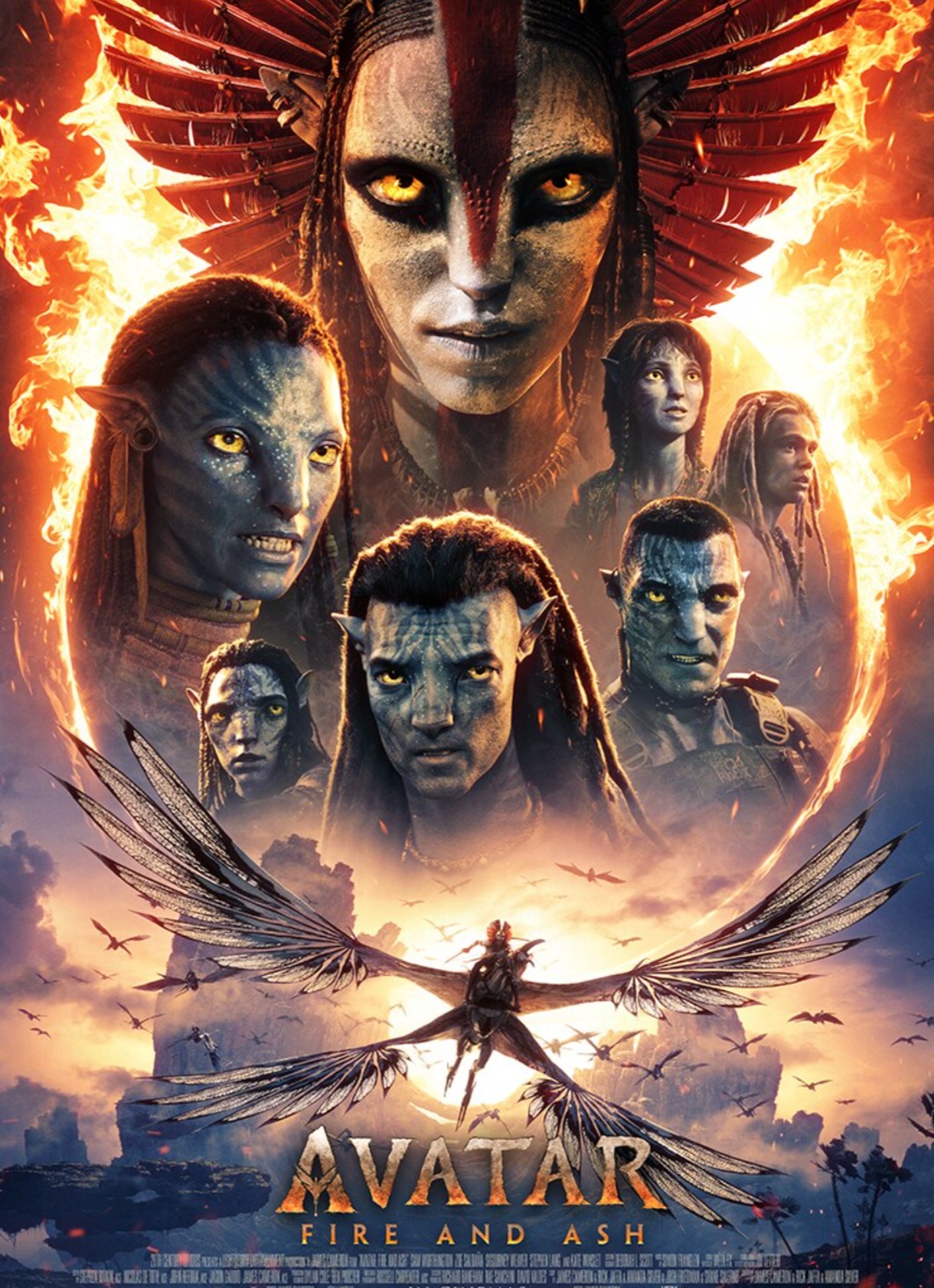 Poster Film Avatar : Fire and Ash