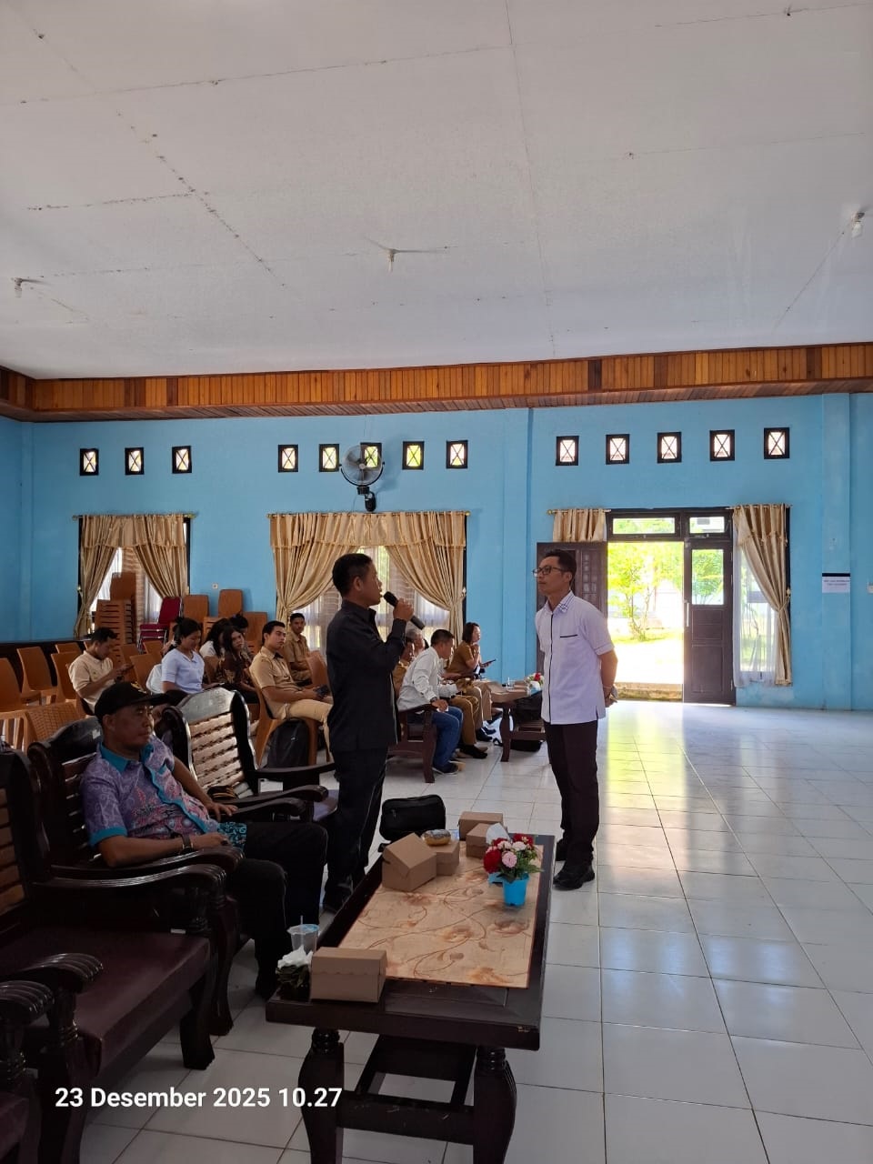 Sosialisasi pengelolaan aset desa dan koperasi desa oleh Bidkum Polres Lamandau.