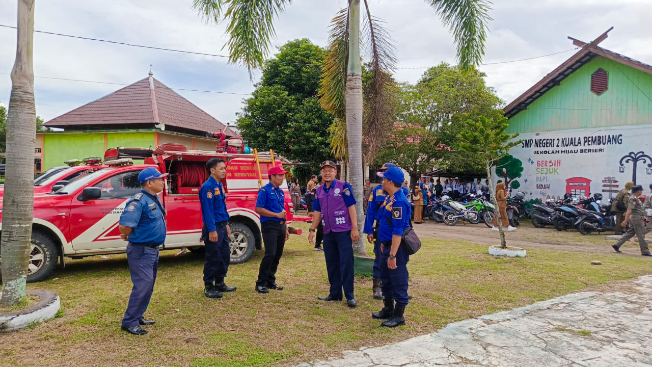 Dinas Pemadam Kebakaran dan Penyelamatan (DPKP) Kabupaten Seruyan melaksanakan latihan rutin.