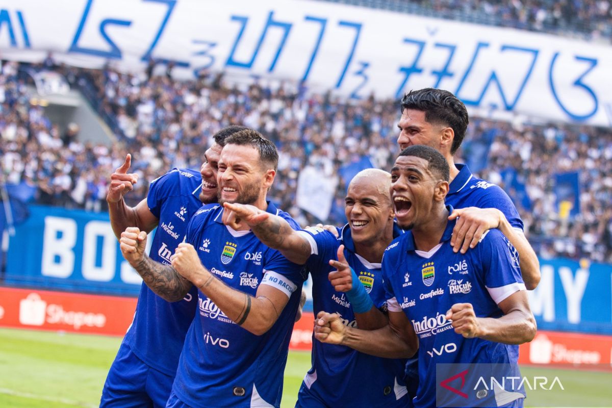 Selebrasi Pemain Persib Bandung di Super League 2025/2026