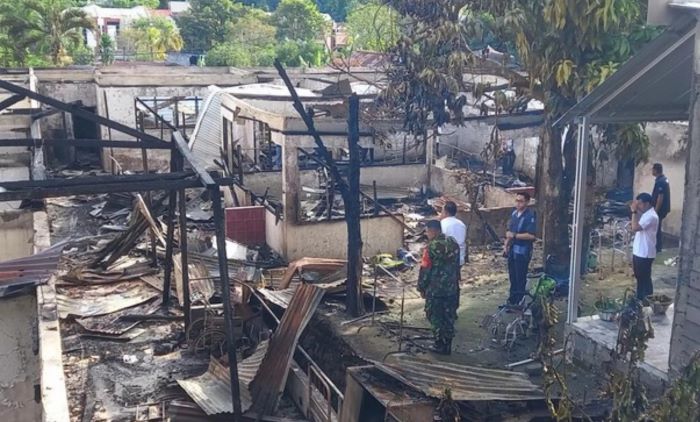 MUSIBAH: Panti Werdha Damai Manado usai kebakaran hebat dan menewaskan 16 lansia. (IST)