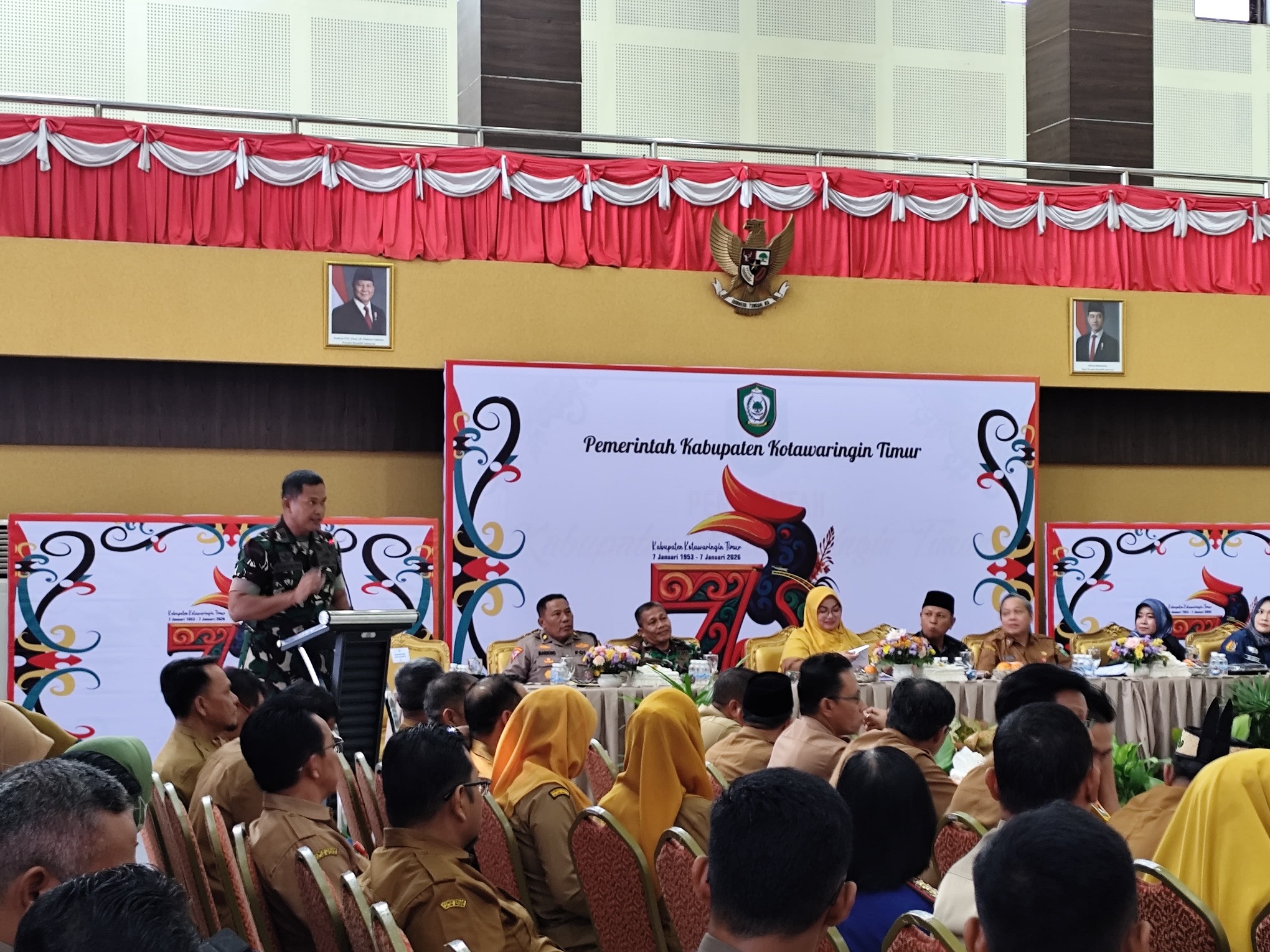 Suasana pemaparan evaluasi akhir tahun 2025 di Kantor Bapperida Kotim, Selasa (30/12).