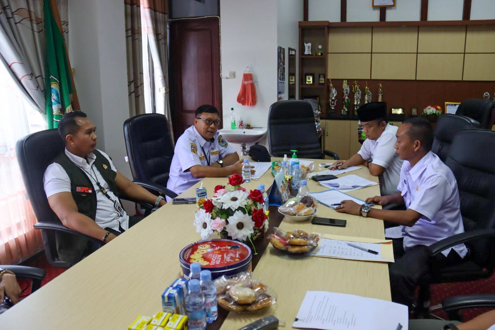 Pembahasan penggunaan Terminal Sei Mitak sebagai kantor BPBD dan Pengalihan PJU ke Dishub