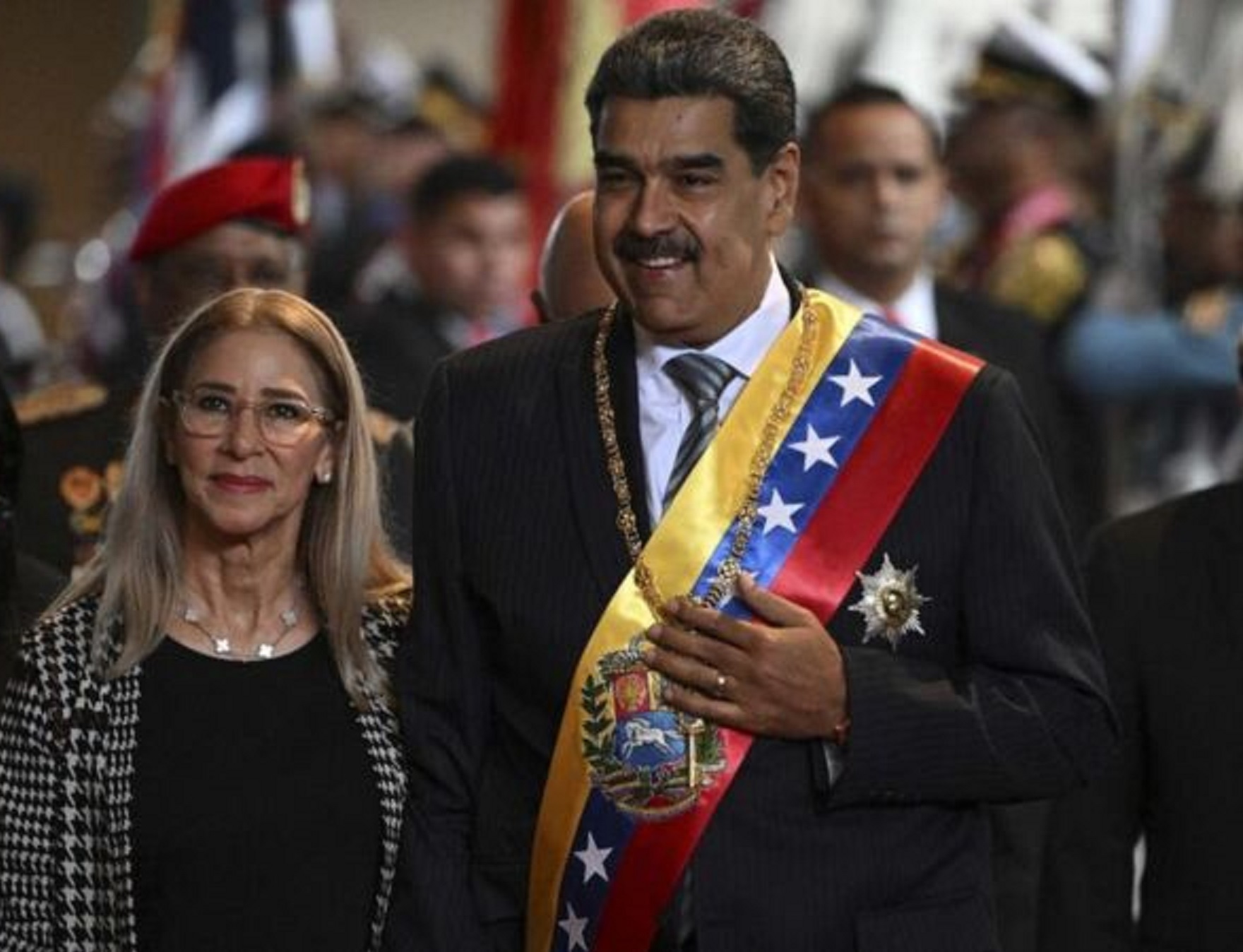 Nicolas Maduro dan istrinya, Cilia Flores