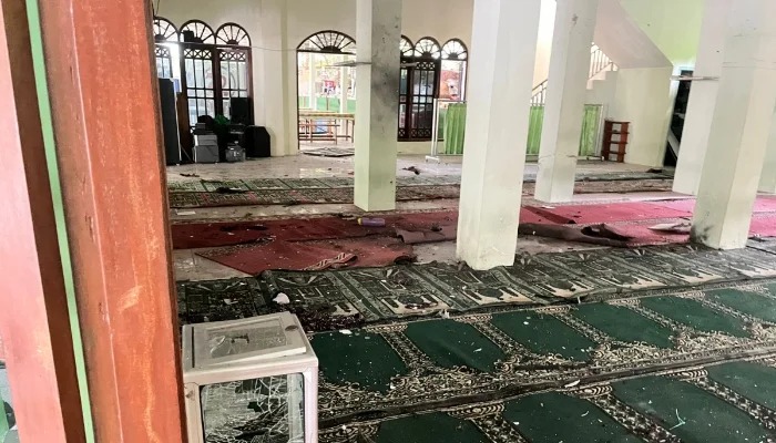 TKP Ledakan di SMA 72 Jakarta beberapa waktu lalu (tribrata)