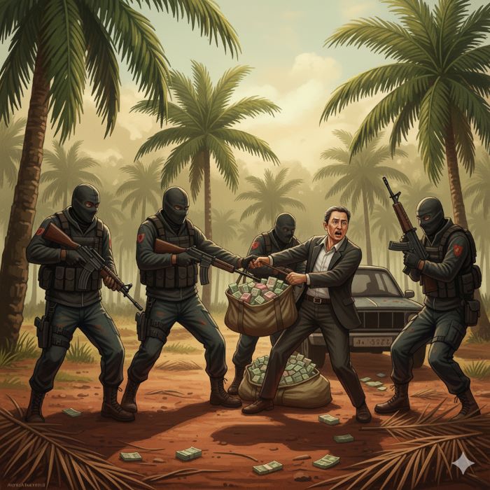 Ilustrasi Perampokan/Gemini AI