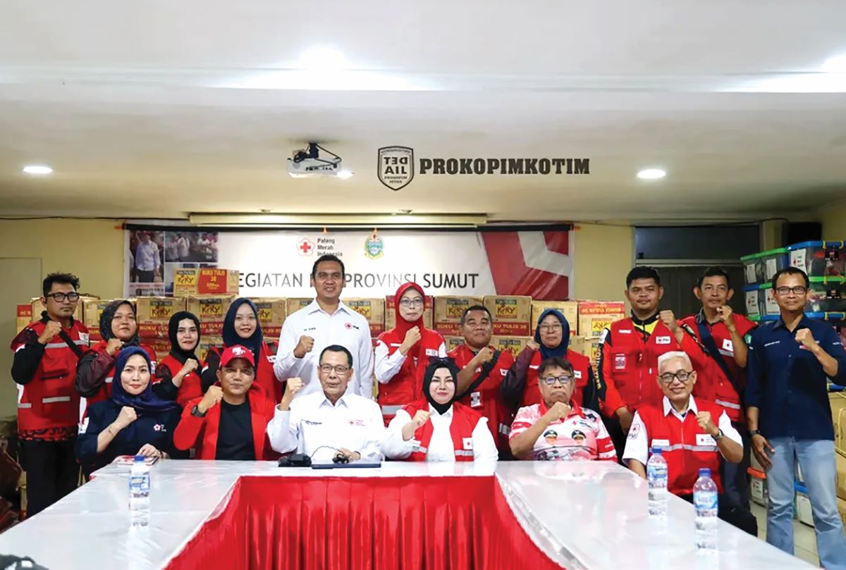 BANTUAN: Penyaluran bantuan kemanusiaan kepada terdampak musibah di Kabupaten Aceh Tamiang, Provinsi Aceh, Selasa (13/1/2026). FOTO PROKOPIMKOTIM/RADAR SAMPIT