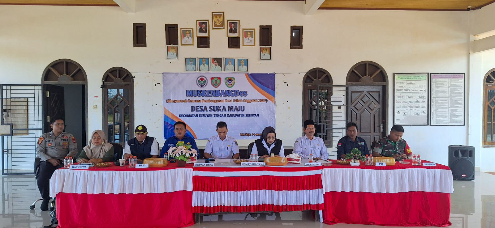 Musyawarah Perencanaan Pembangunan Desa yang digelar di Kantor Desa Suka Maju, Kecamatan Seruyan Tengah, Rabu (14/1).