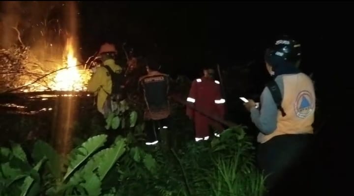Kebakaran Hutan dan Lahan (Karhutla) di Jalan Ahmad Yani, RT 33, Kelurahan Baru, Kecamatan Arut Selatan, Rabu (21/1) pukul 19.45 WIB