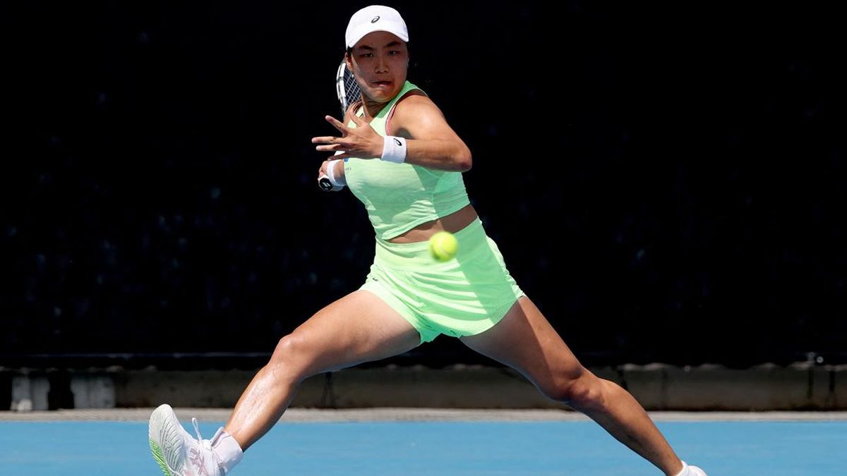 Aksi Janice Tjen di Australia Open 2026