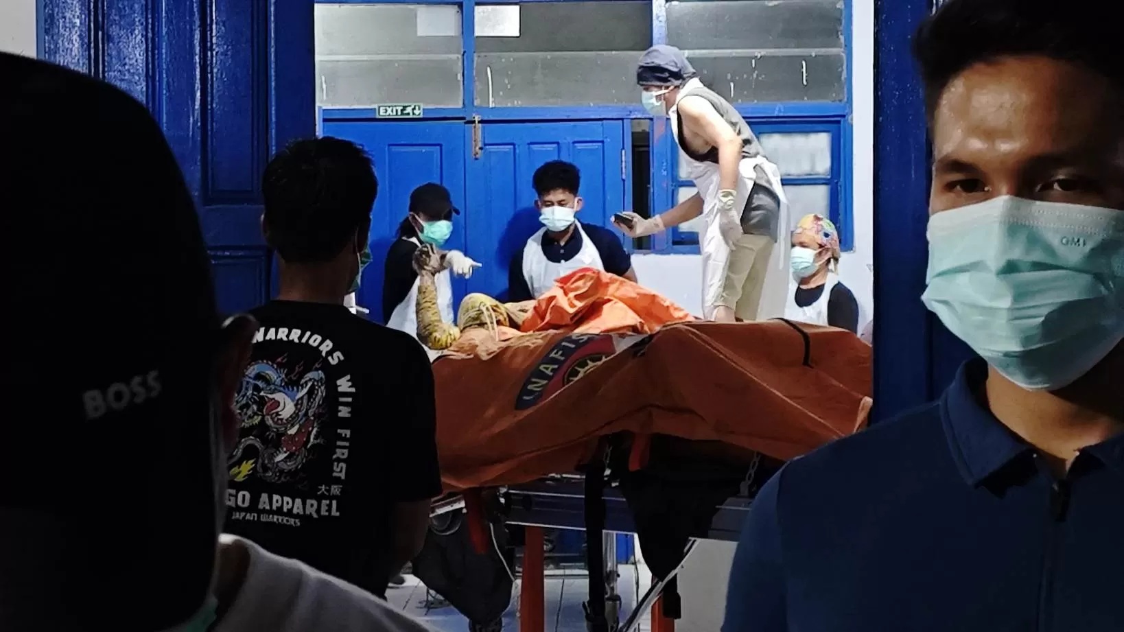Tiga jenazah yang ditemukan di area PT MUTU menjalani proses Visum di RSUD Jaraga Sasameh Buntok (Denar/Kalteng Pos)
