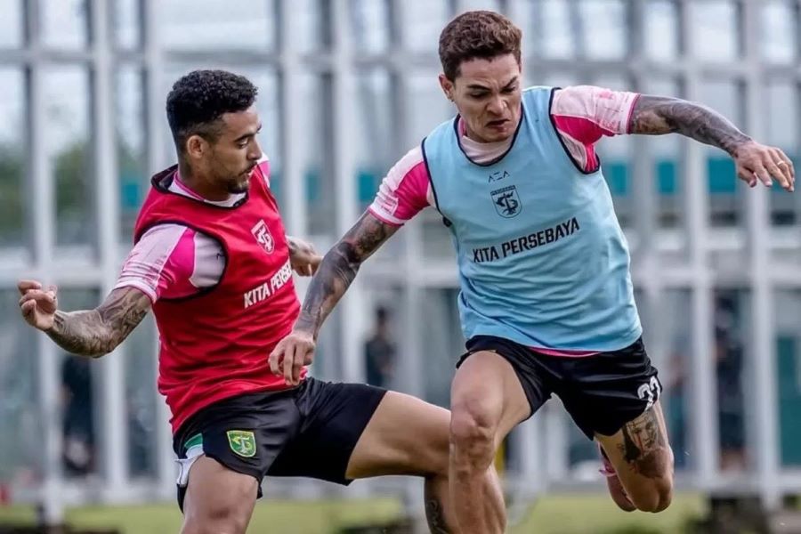 Potensi debut Jefferson Silva bersama Persebaya Surabaya hadapi PSIM Yogyakarta. (Dok. Persebaya Surabaya)