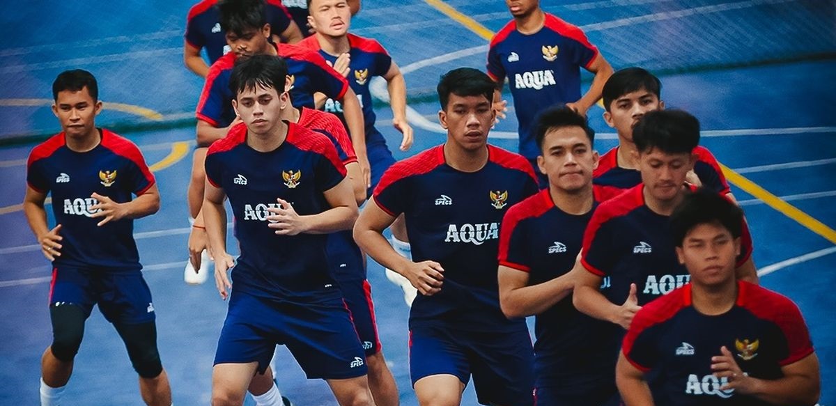 Skuad timnas Futsal Indonesia saat berlatih jelang Piala Asia 2026