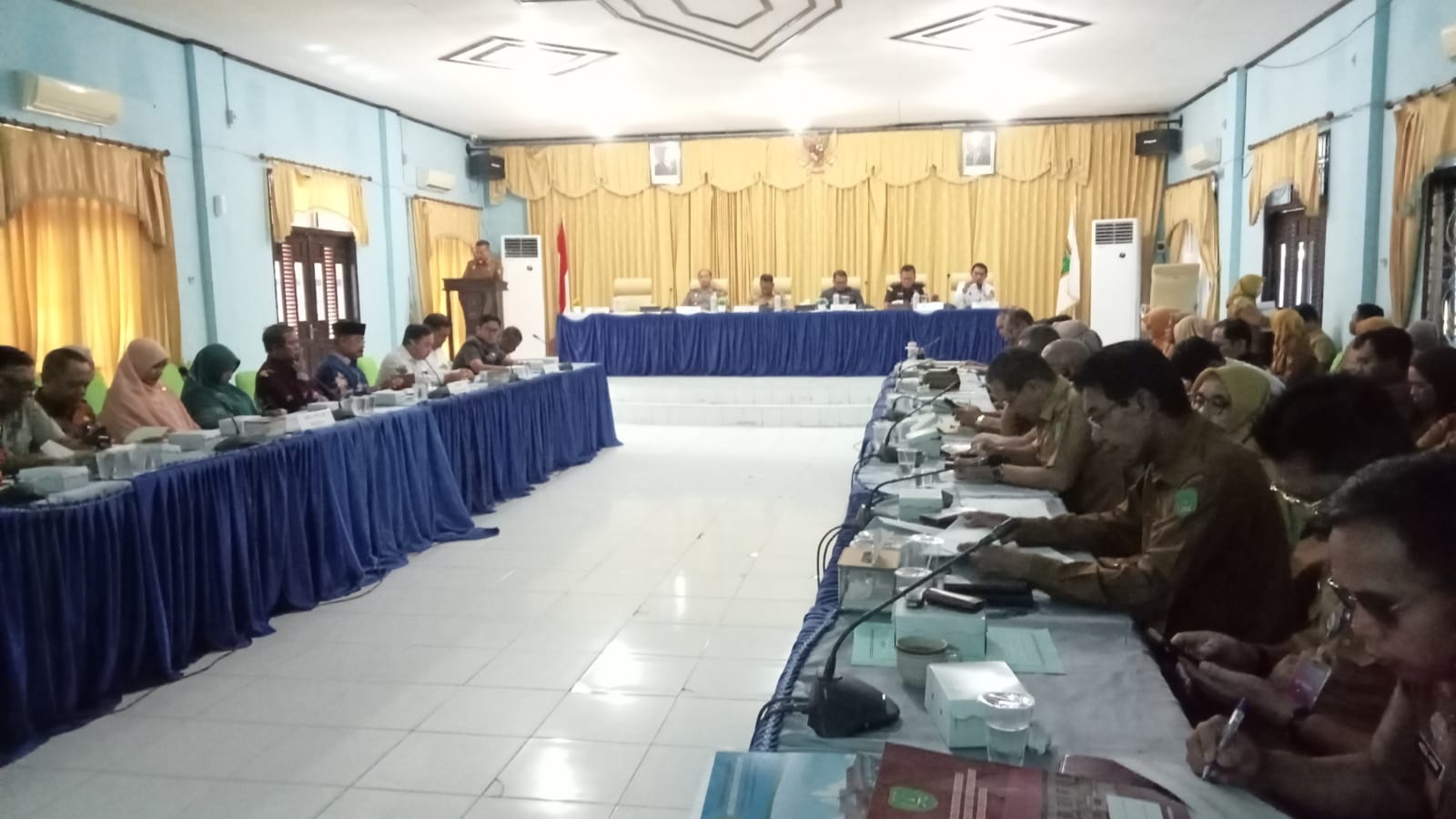 Wakil Bupati Sukamara Nur Efendi saat kegiatan Rapat Evaluasi Pembangunan 2025 dan Forum Konsultasi Publik RKPD 2027.