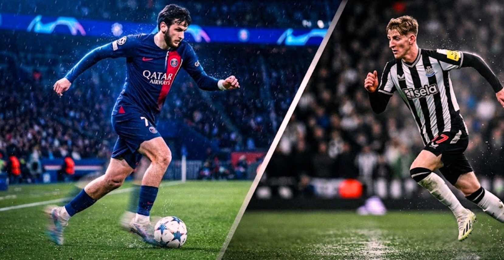 Poster PSG vs Newcastle United