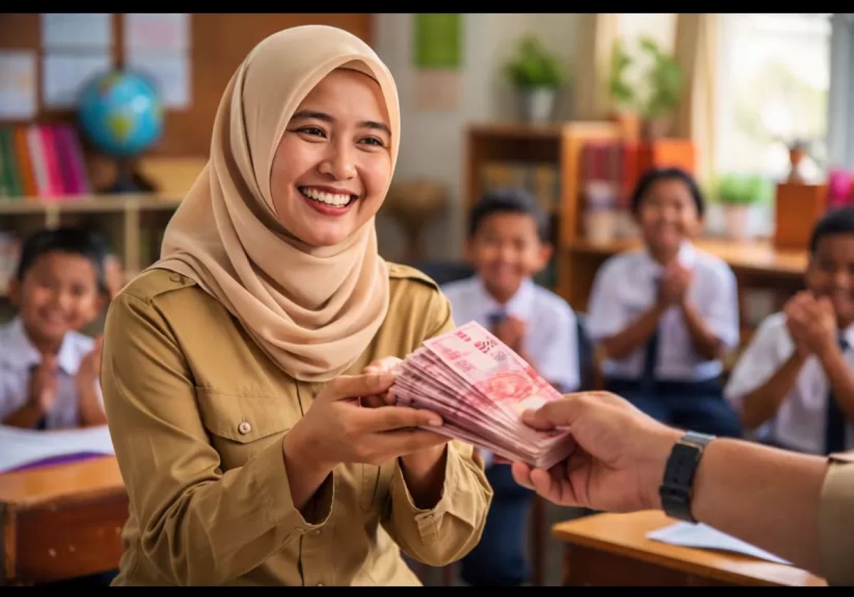Ilustrasi guru dapat TPG.