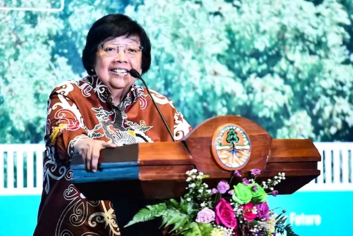 Mantan Menteri Lingkungan Hidup dan Kehutanan (KLHK) Siti Nurbaya.