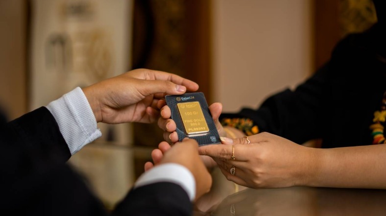 Ilustrasi perdagangan emas