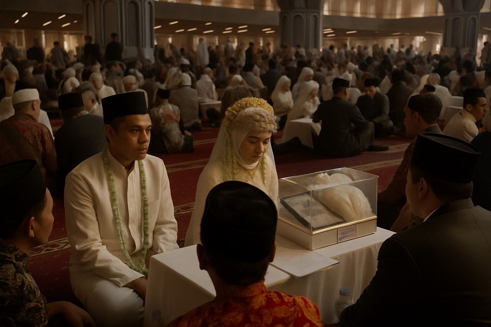 Pemerintah Kabupaten Lamandau menyelenggarakan Nikah Massal Tahun 2026. (ilustrasi)