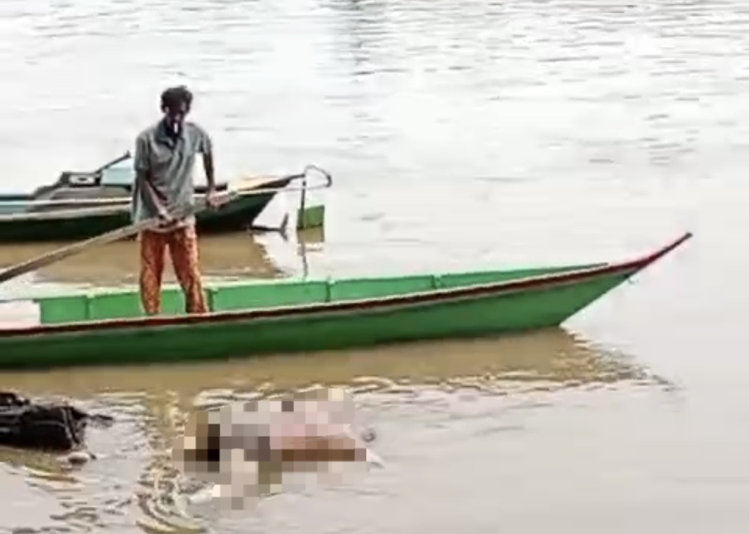 Warga Desa Asam Baru, Kecamatan Danau Seluluk, Kabupaten Seruyan, Kalteng digemparkan dengan penemuan sesosok mayat tanpa identitas yang hanyut di aliran Sungai Seruyan, Jumat (6/2/2026)
