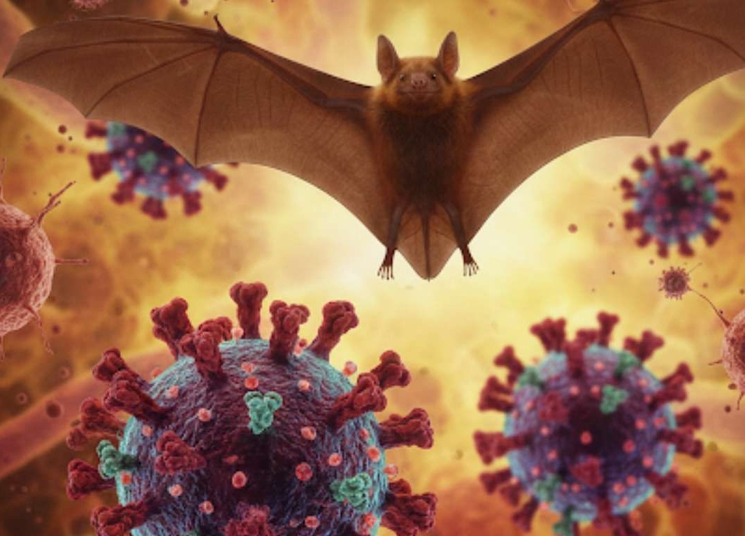 Ilustrasi Virus Nipah yang hidup di tubuh Kelelawar Buah