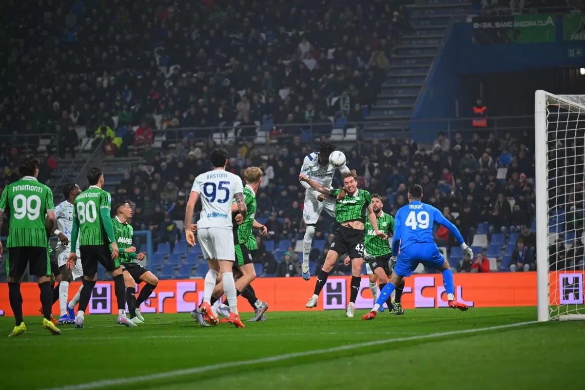 Inter Milan cetak lima gol tanpa balas saat bertandang ke markas Sassuolo. (X/@Inter)