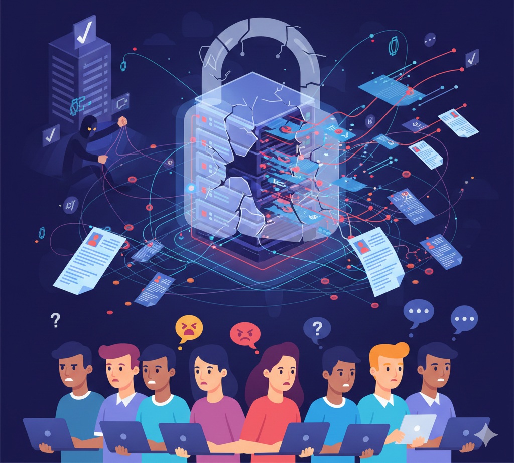 Ilustrasi Kebocoran Data (AI)