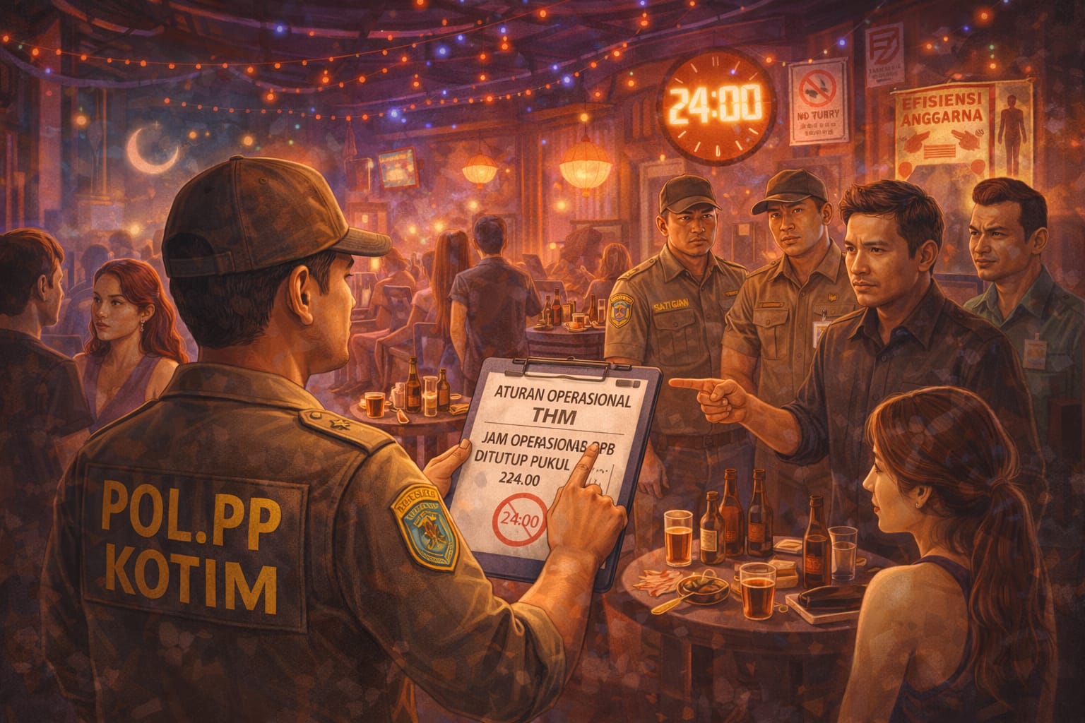 Ilustrasi Razia THM (AI)