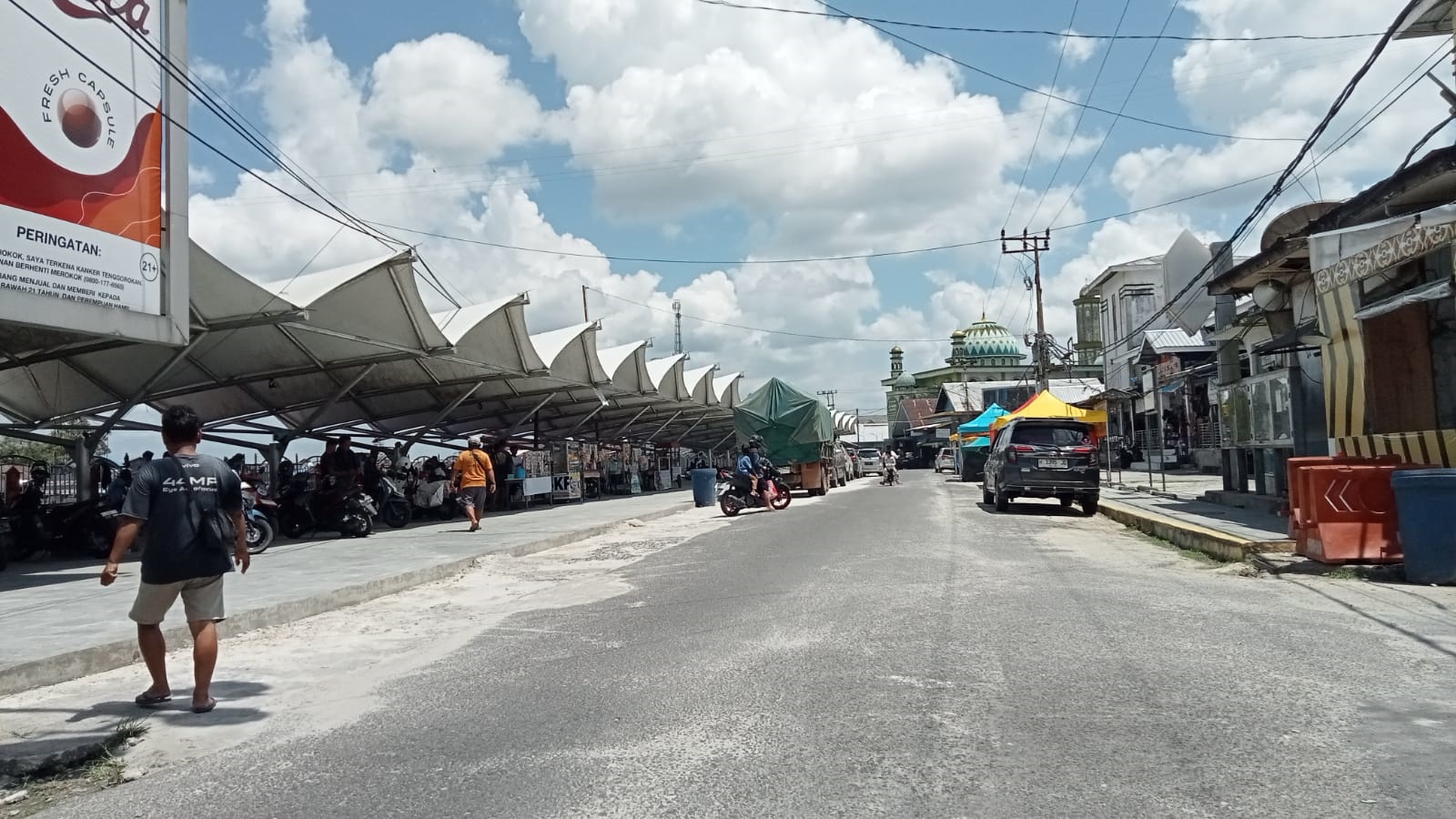Kawasan wisata tepian Jelai ini akan dijadikan lokasi pasar Ramadan tahun ini.