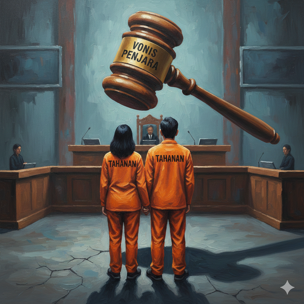 Ilustrasi vonis penjara kepada pasutri