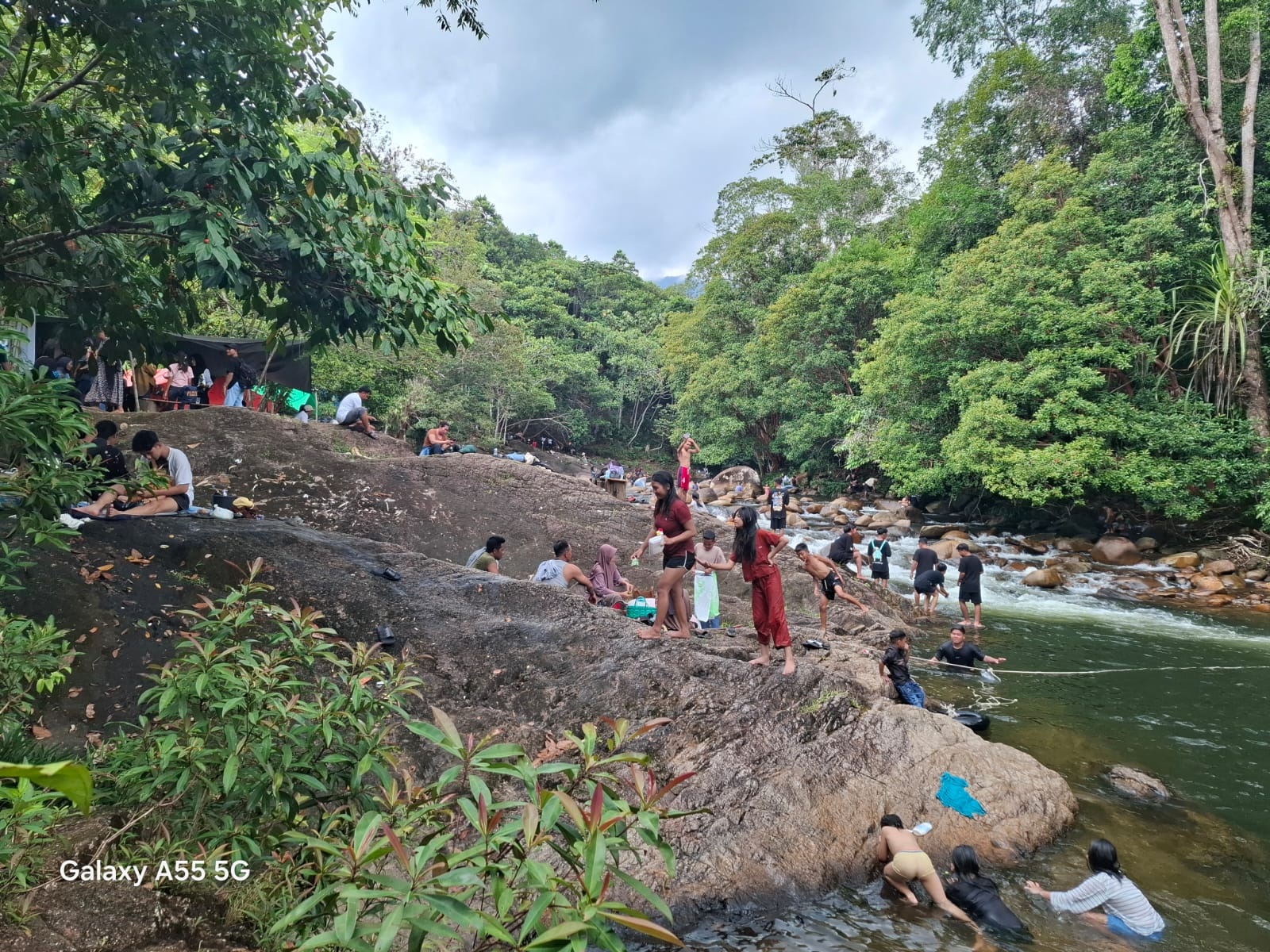 Kawasan wisata alam di Sei Setongah di wilayah Kecamatan Delang, Kabupaten Lamandau.