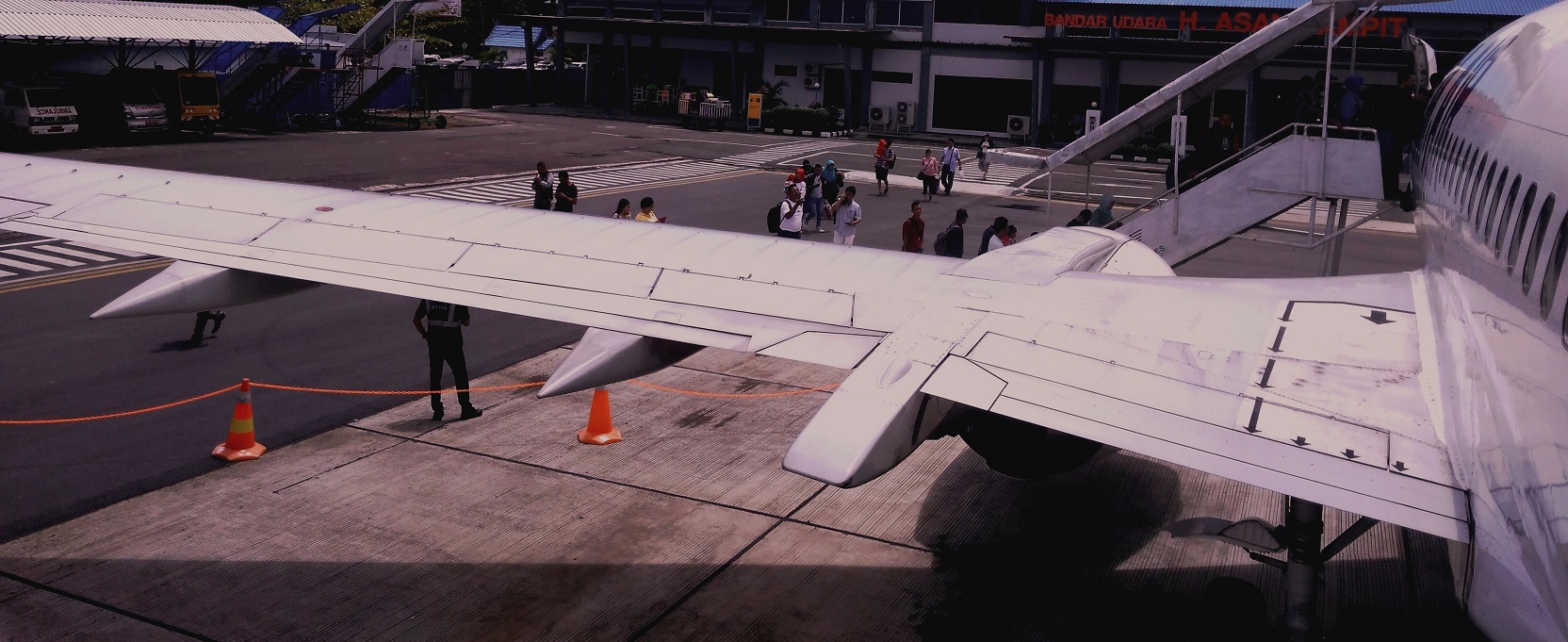 JENIS ATR: Aktivitas naik penumpang pesawat di Bandara H Asan Sampit.