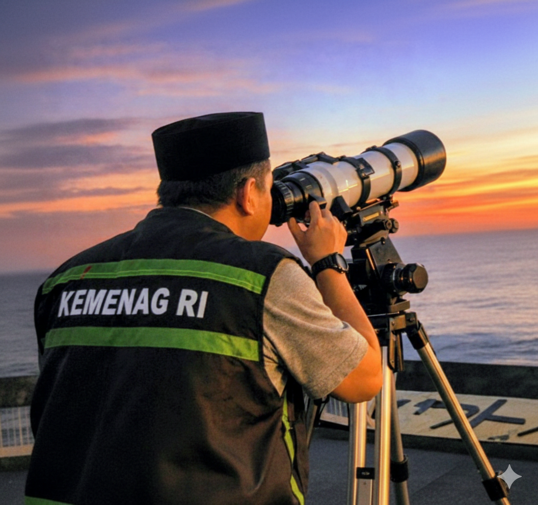Pengamatan Hilal oleh petugas Kemenag RI