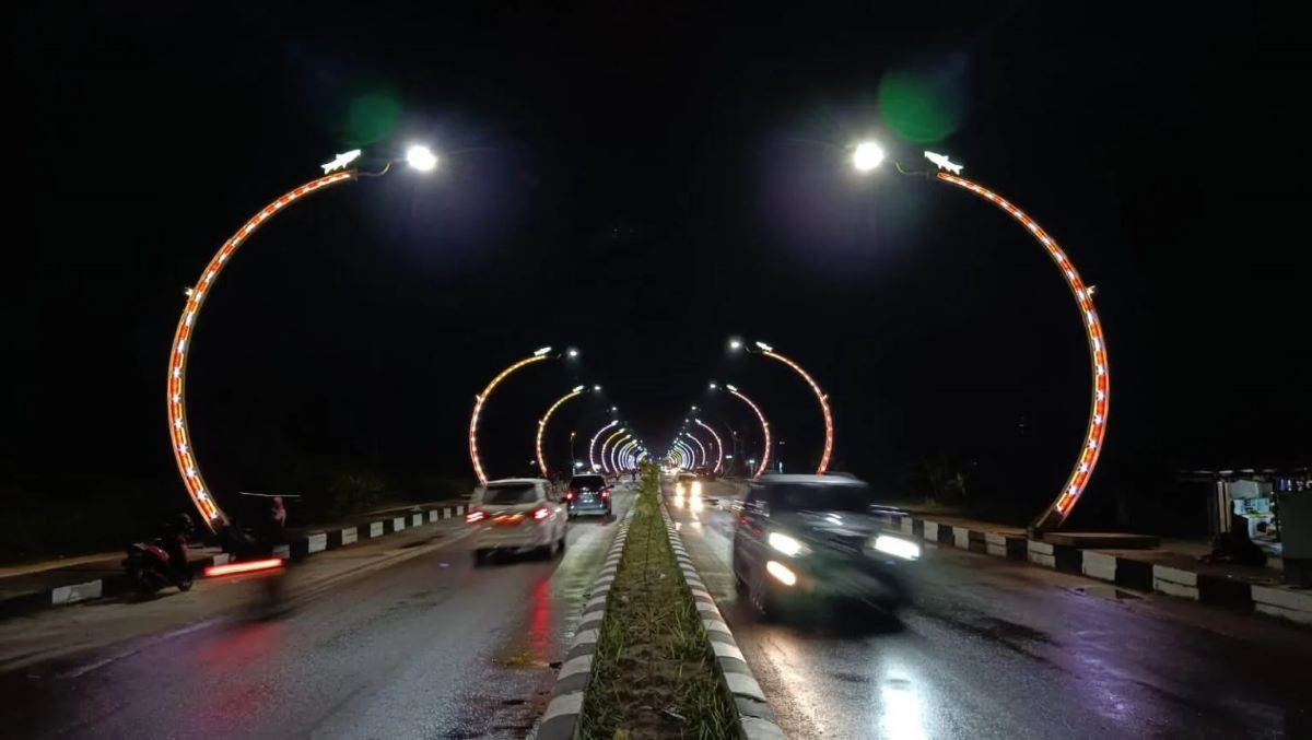 IKON SAMPIT: Kawasan Nur Mentaya Jalan Tjilik Riwut salah satu ikon Kota Sampit, Kotawaringin Timur.