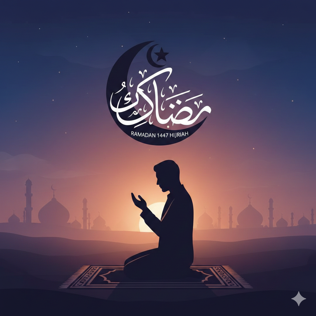 Ilistrasi-berdoa di malam Ramadan