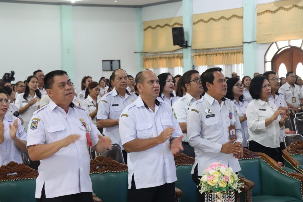 Sejumlah kepala perangkat daerah ketika menghadiri suatu kegiatan di GPU Damang Batu, belum lama ini.