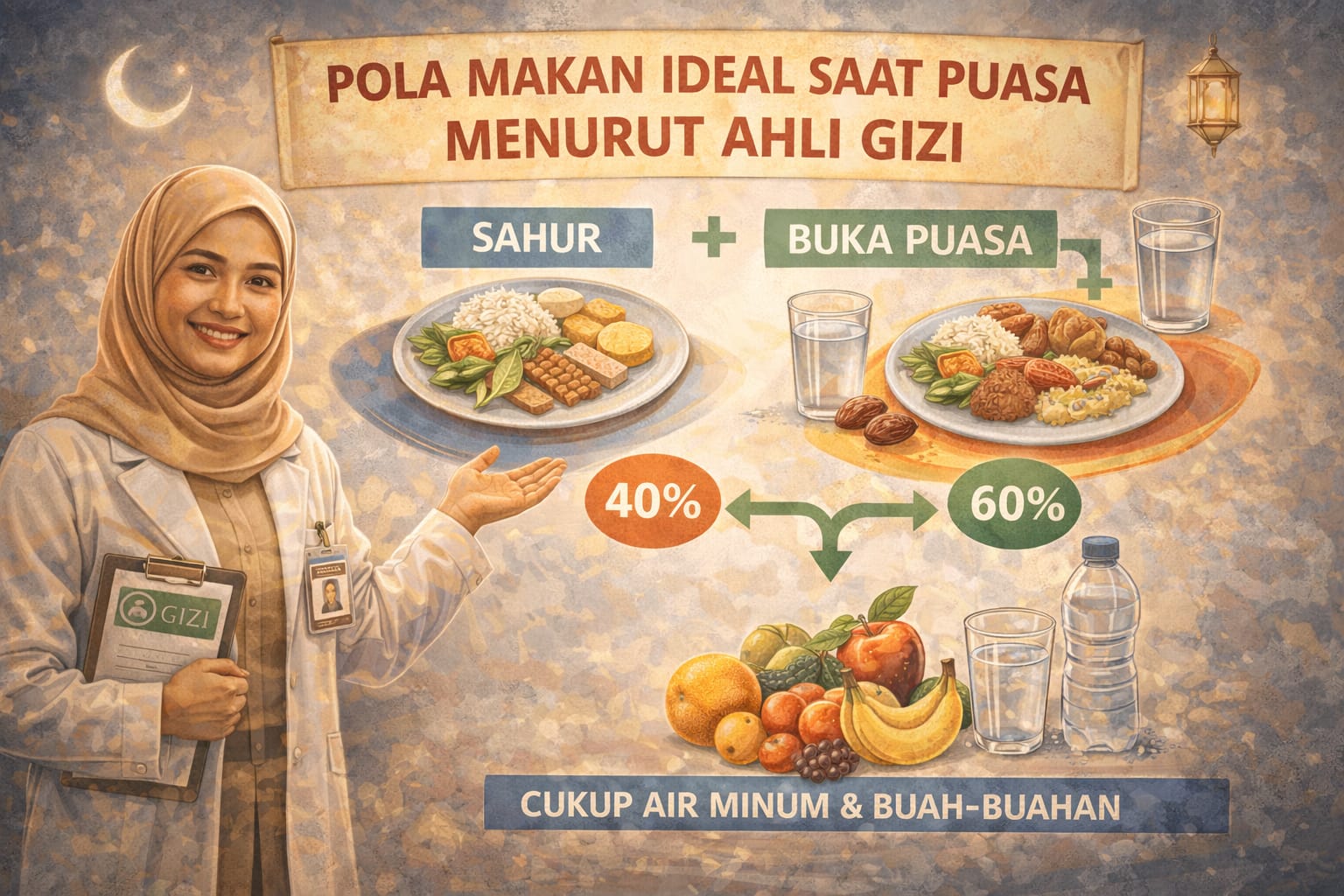 Ilustrasi Ahli Gizi (AI)