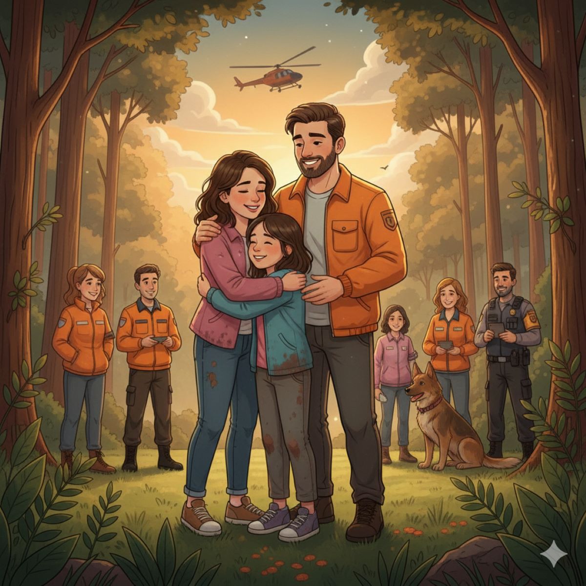 ilustrasi penemuan orang hilang/AI