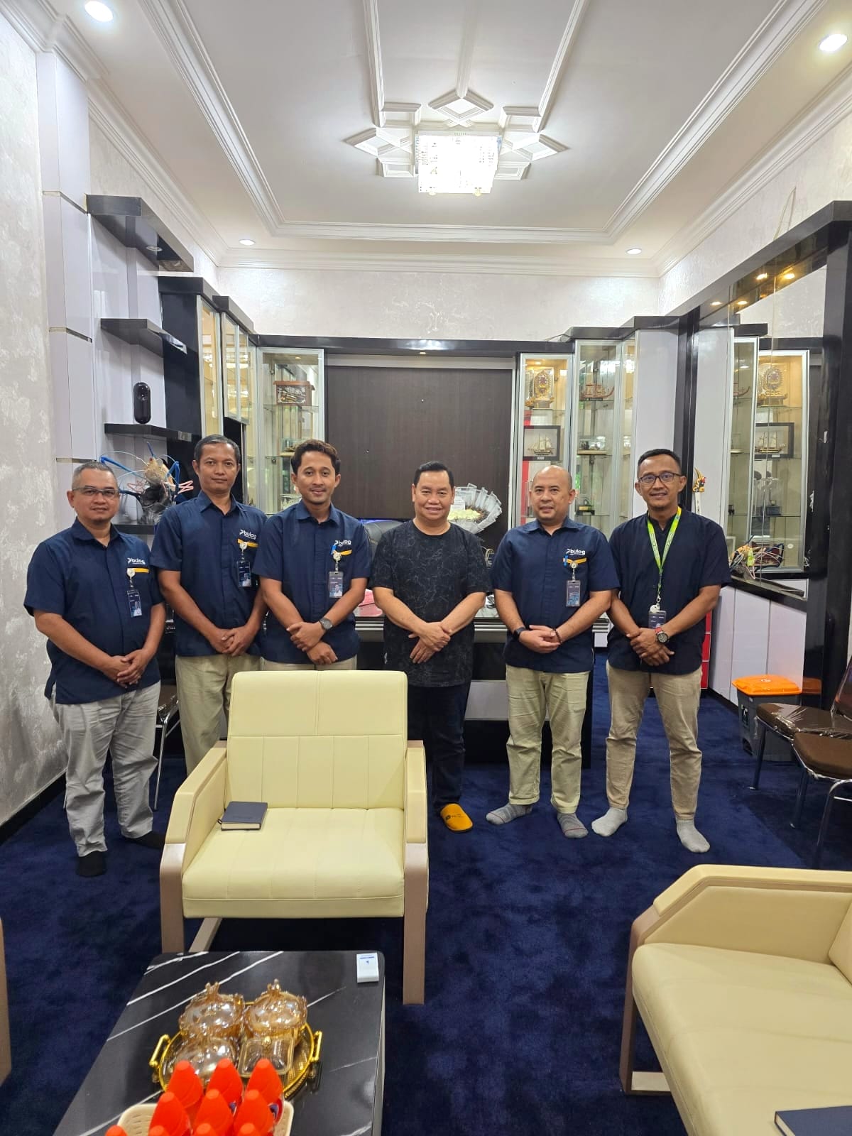 Manajemen Perum Bulog Kantor Cabang Kotawaringin Timur (Kotim), saat audensi dengan Bupati Kotim Halikinnor, Rabu (25/2).