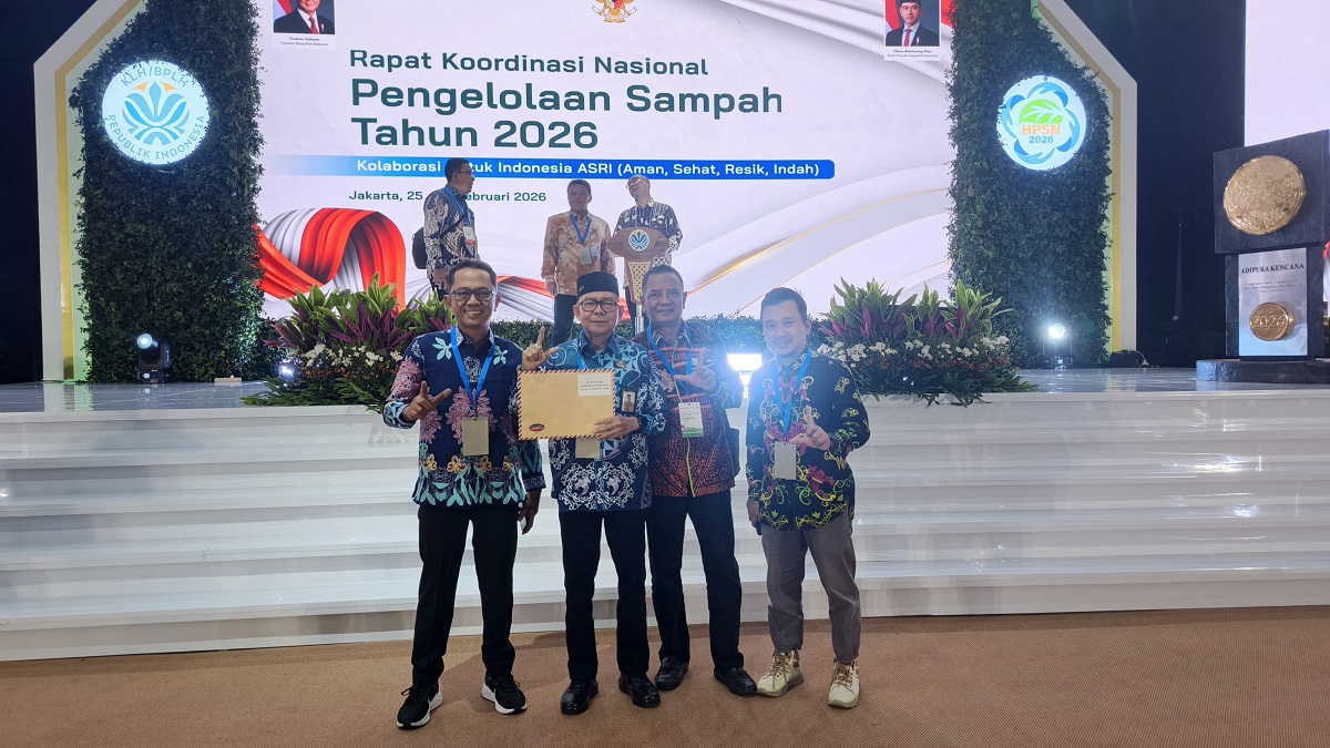 Kepala DLH Kotim Marjuki mengikuti Rapat Koordinasi Nasional Pengelolaan Sampah Tahun 2026 di Jakarta, 25-26 Februari.  