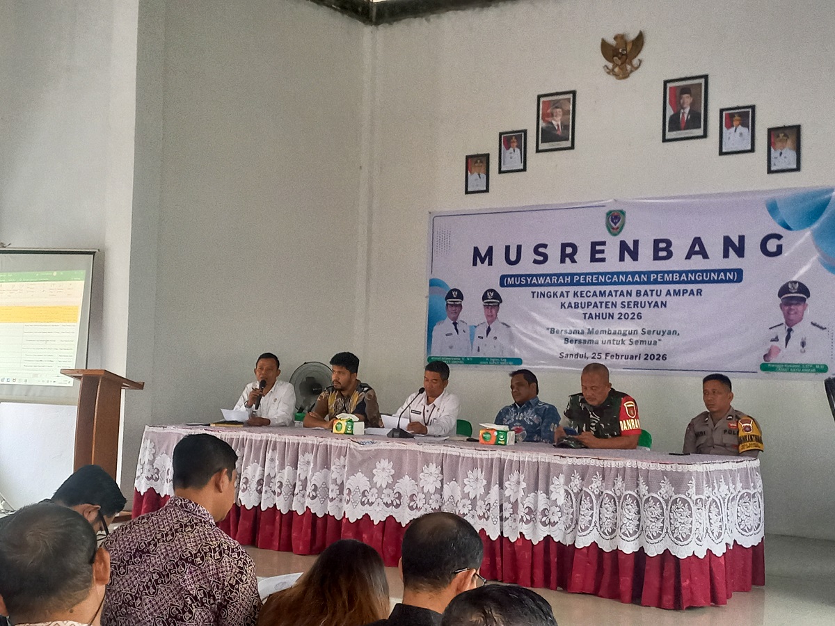 Musyawarah Perencanaan Pembangunan  Kecamatan Batu Ampar, Rabu (25/2).  