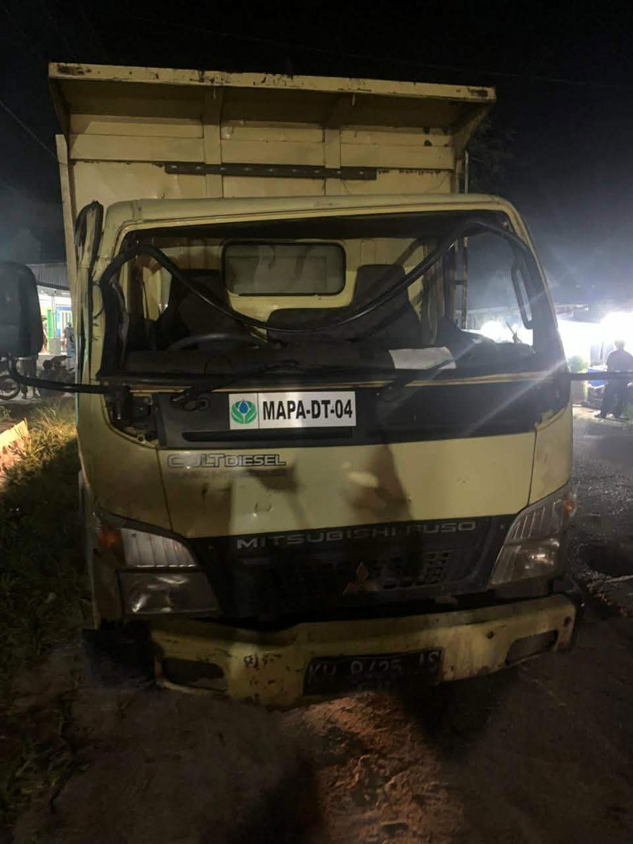 TABRAKAN : Kecelakaan lalu lintas terjadi di kawasan Kecamatan Rakumpit, Kota Palangka Raya.  