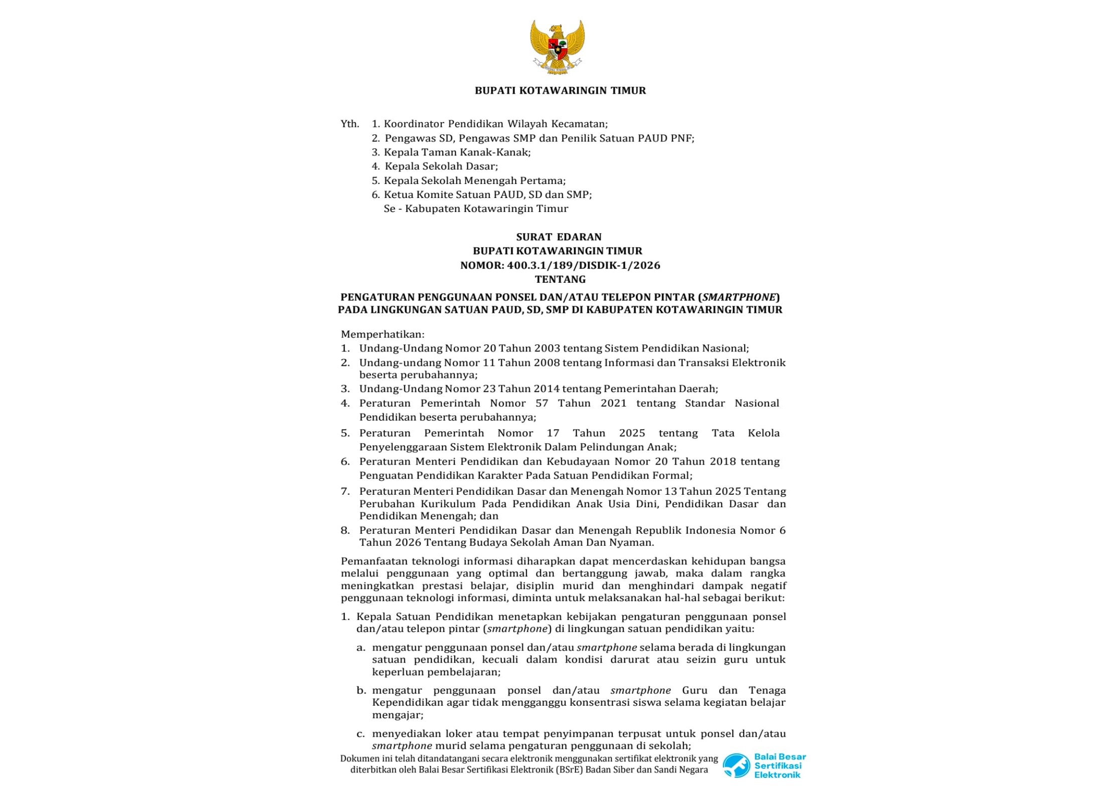 Pembatasan HP