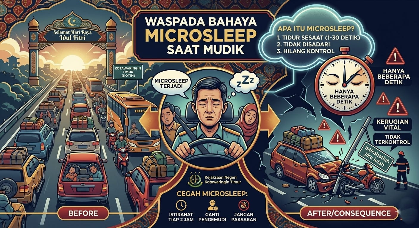 Ilustrasi Microsleep (AI)