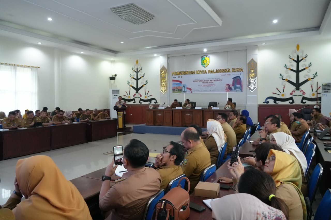 Pemkot  Palangka Raya mulai memantapkan langkah untuk menjadi daerah percontohan Kabupaten/Kota Antikorupsi Tahun Anggaran 2026.