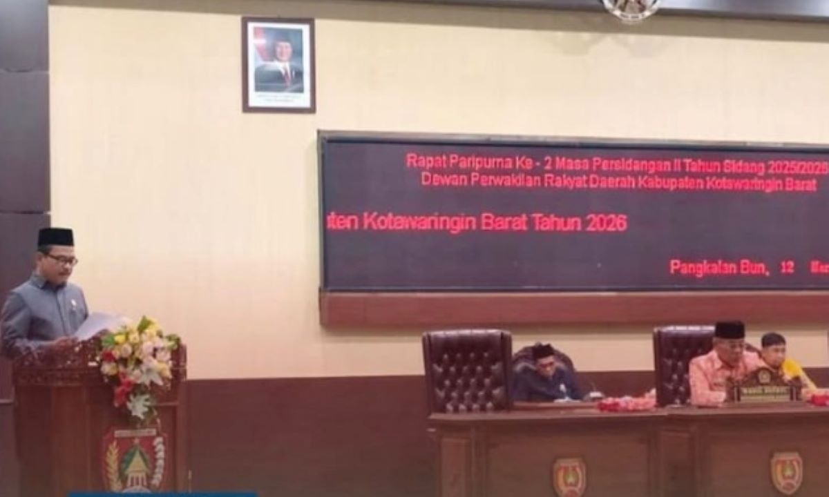 SOROTI KASUS: Fraksi Partai Golkar Muhammad Syamsuri menyoroti kasus penganiayaan pedagang sayur dalam Sidang Paripurna ke-2 Masa Persidangan II Tahun Sidang 2025/2026, Kamis (12/3/2026). 