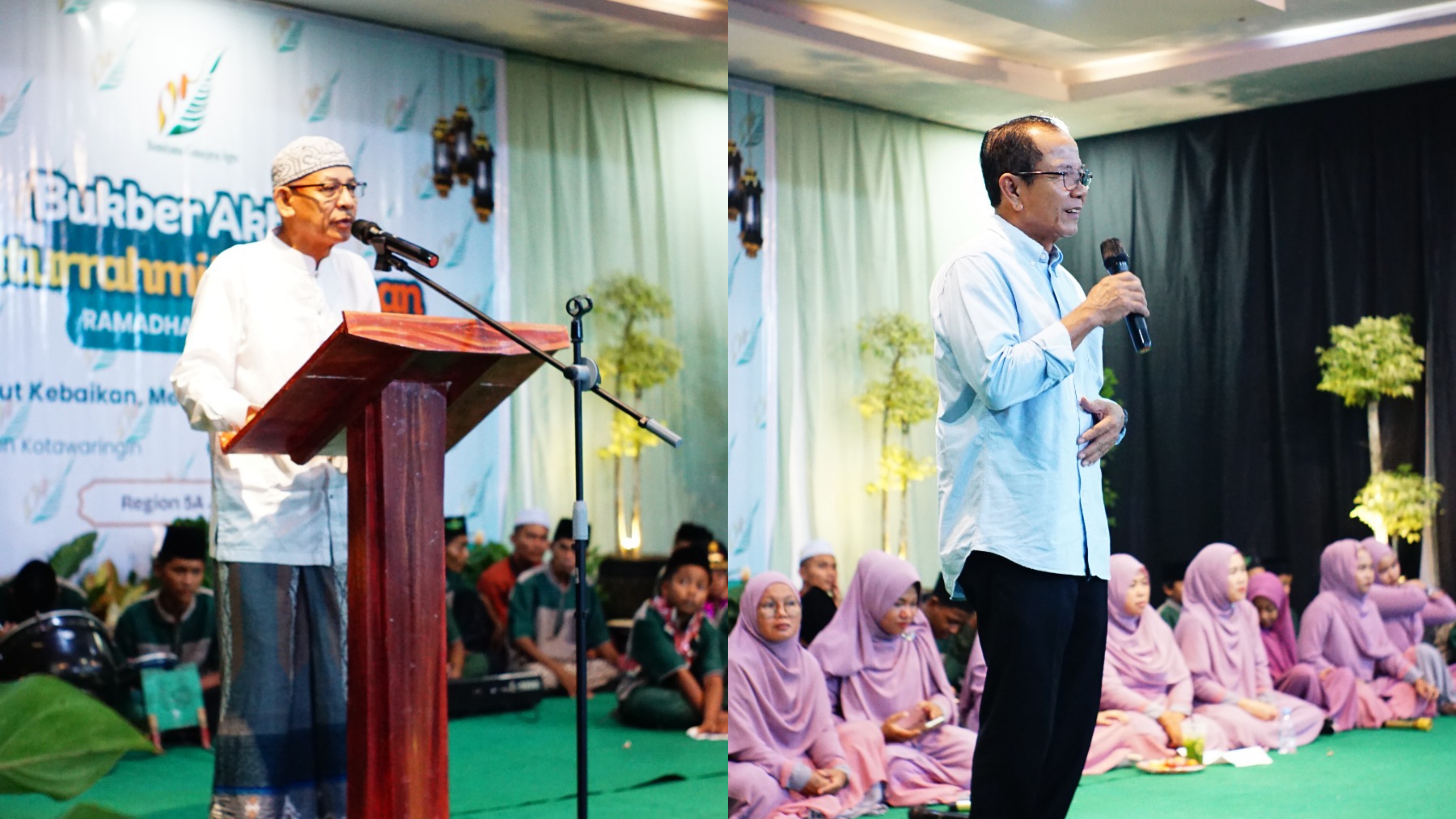 Tokoh Masyarakat H Gusti Sadikin dan Partnership Advisory BGA Group, Wedy Sulistyo saat memberikan sambutan