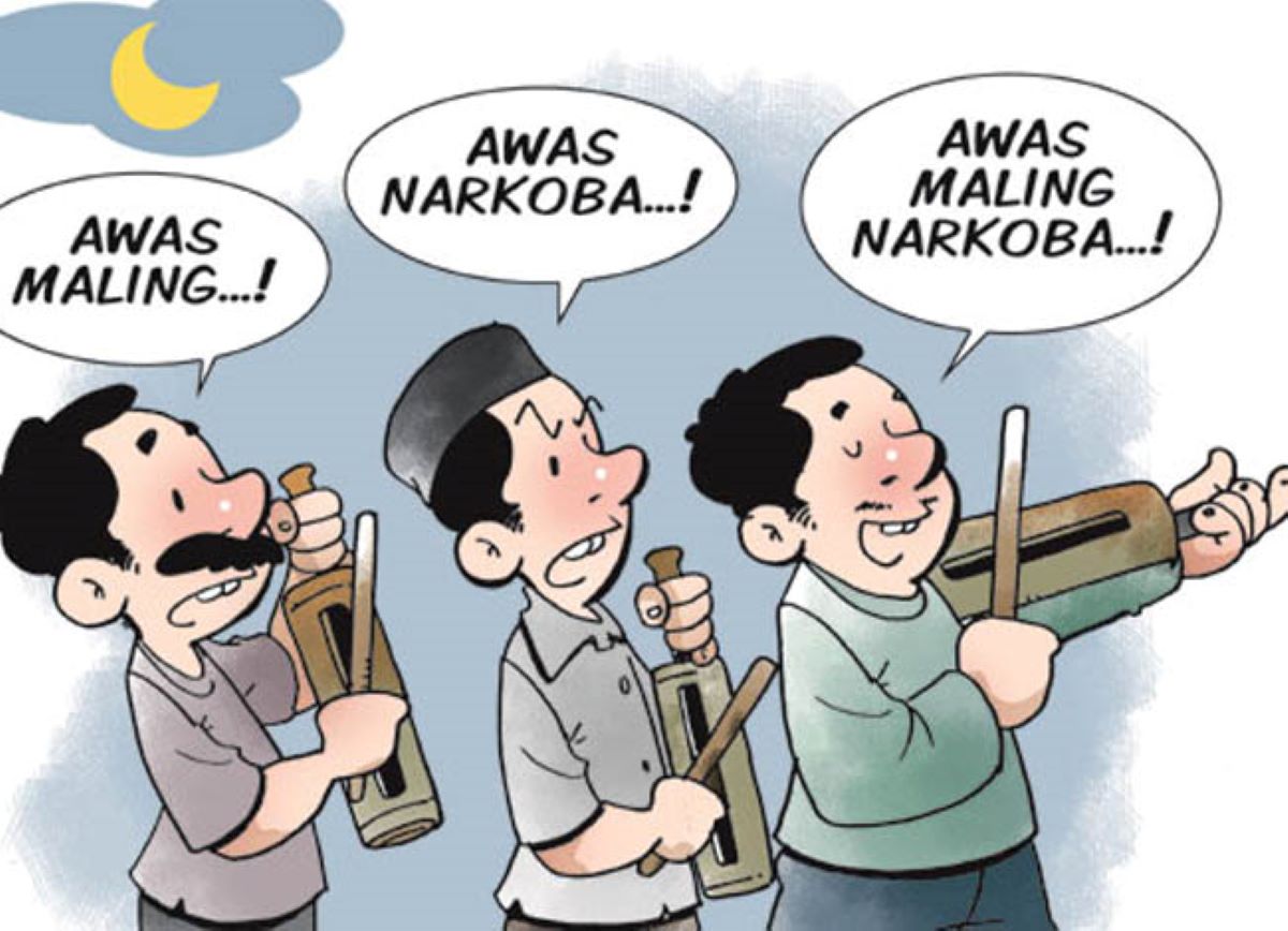 ilustrasi Siskamling/Jawa Pos