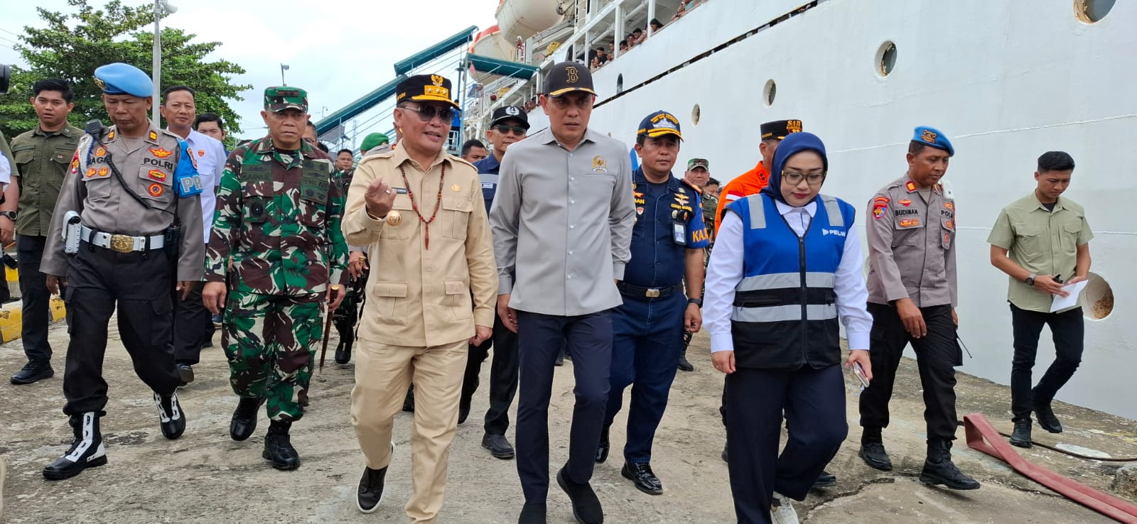 Anggota Komisi V DPR RI, Muhammad Syauqie saat meninjau pelabuhan sampit