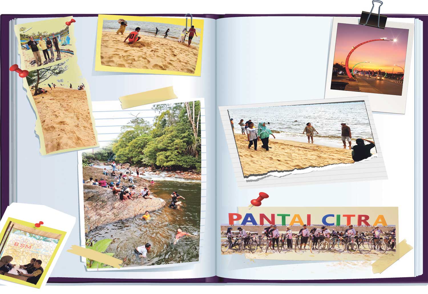 Sejumlah objek wisata alam dan pantai yang ada di Kabupaten Kotawaringin Timur, Kotawaringin Barat, Lamandau dan Sukamara